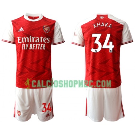 Arsenal Granit Xhaka 34 Bambino Maglia Prima 2020/2021 Manica Corta (+ Pantaloncini)